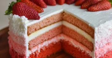 Strawbrry Ombre Cake