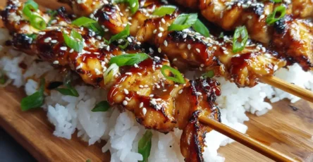 Teriyaki Chicken Skewers
