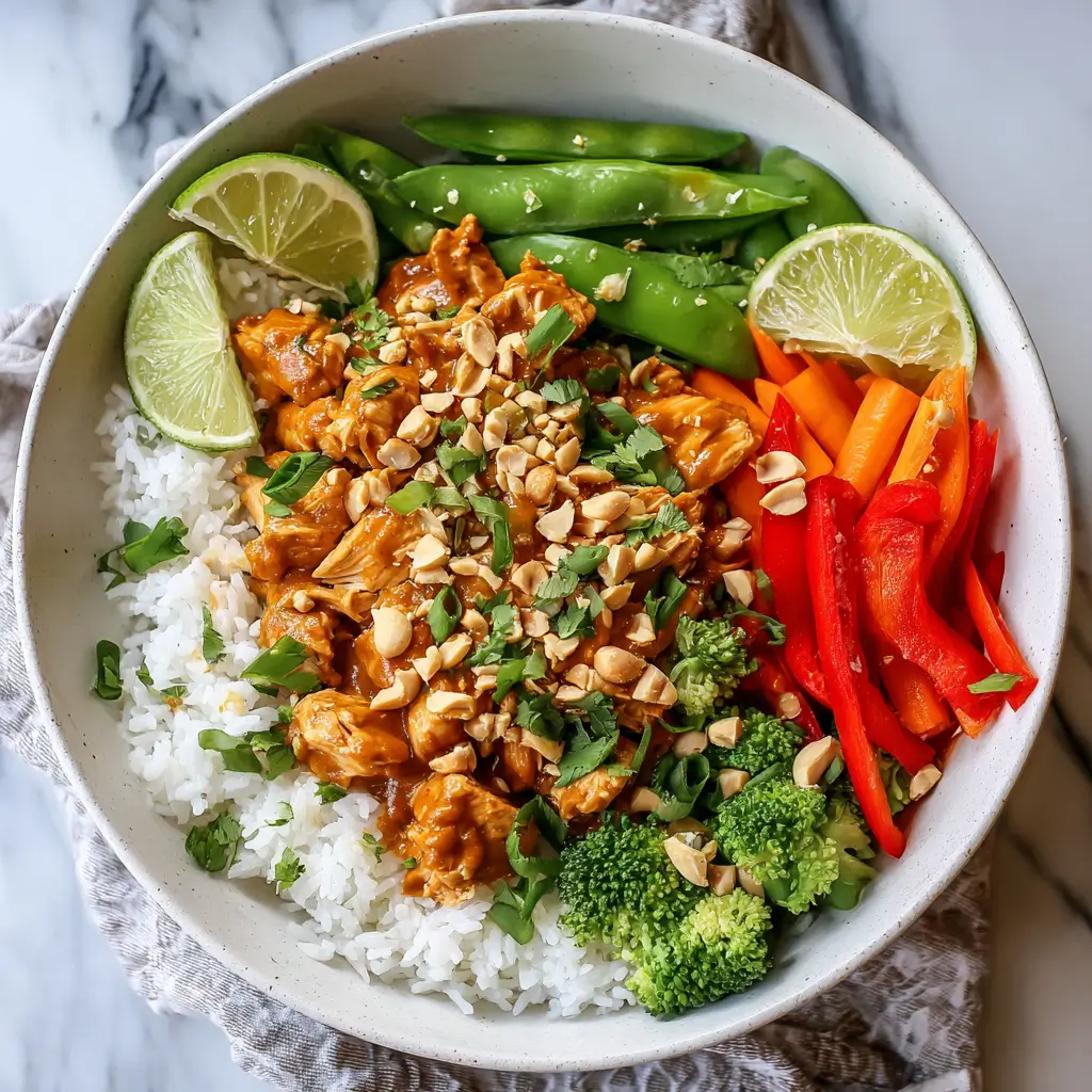 Thai Peanut Chicken Bowls