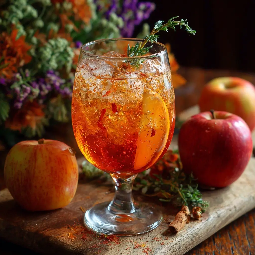 Aper-Fall Spritz (apple cider cocktail)