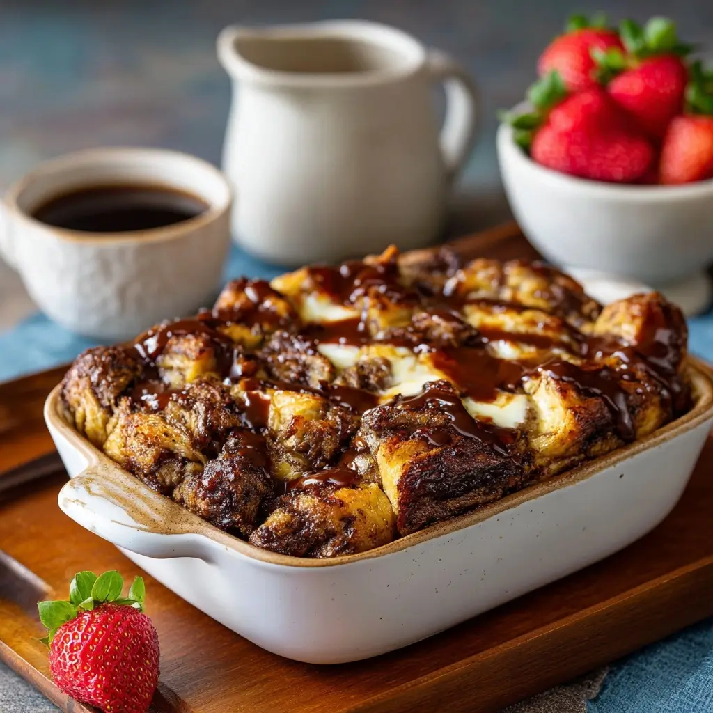 Chocolate Croissant Breakfast Bake that Everyone Loves