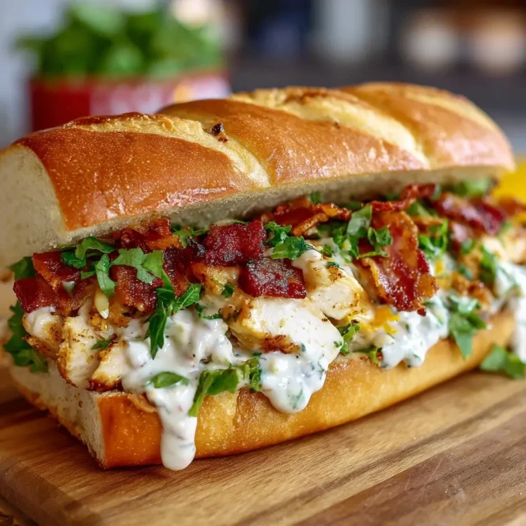 Chopped Chicken Bacon Ranch Sandwich