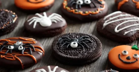 Dark Chocolate Halloween Cookies