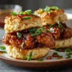 Easy Hot Honey Chicken Biscuits