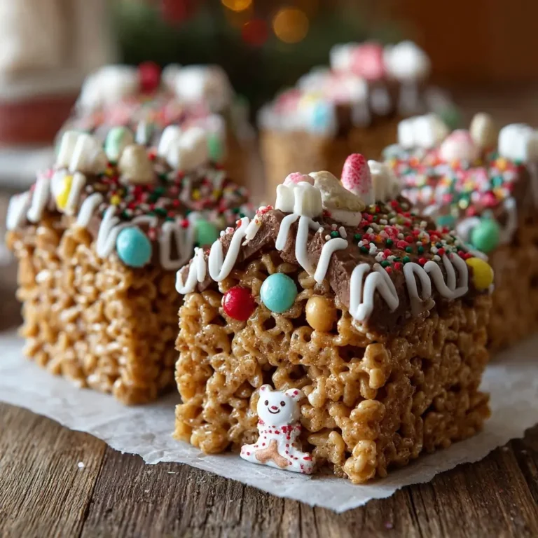 Gingerbread Rice Krispie Treats