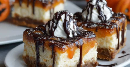 Halloween Cheesecake Bars