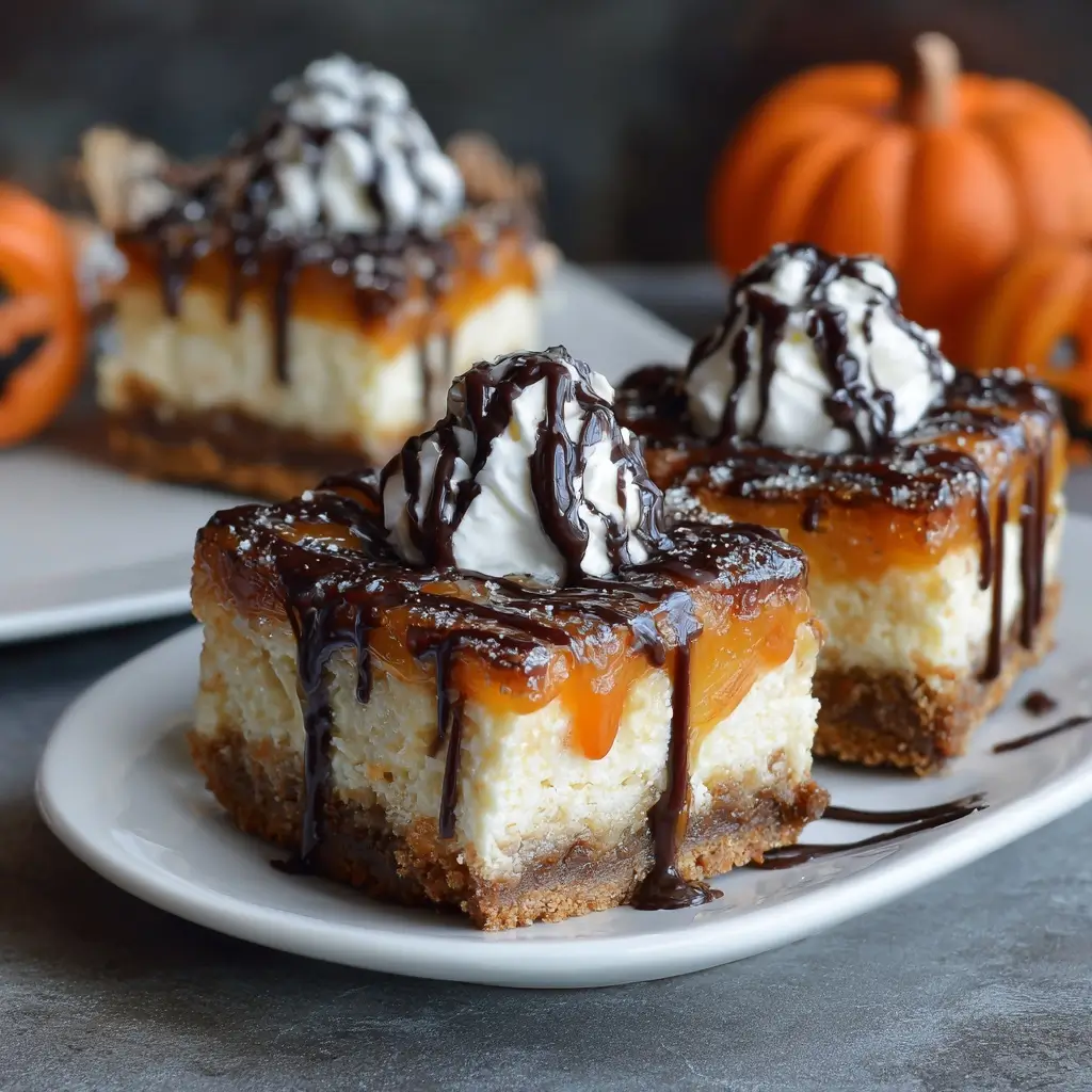 Halloween Cheesecake Bars