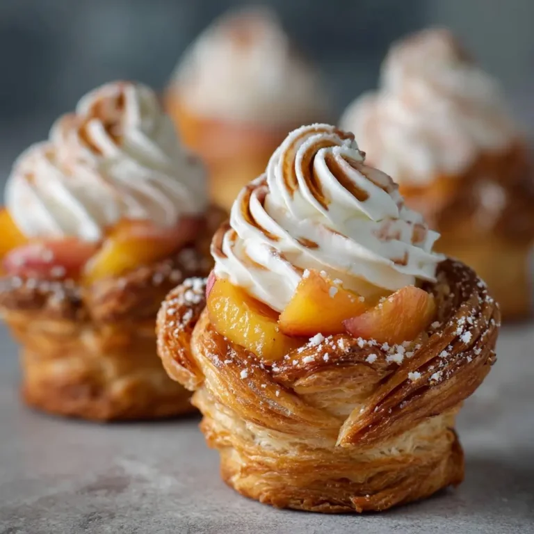 Irresistible Peach Pie Cruffins