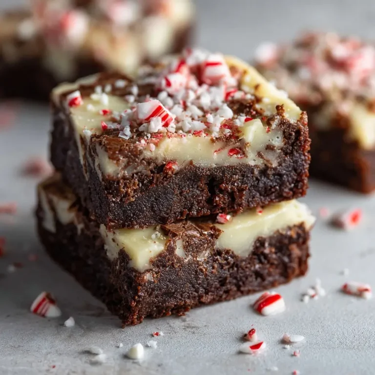 Peppermint Bark Brownies