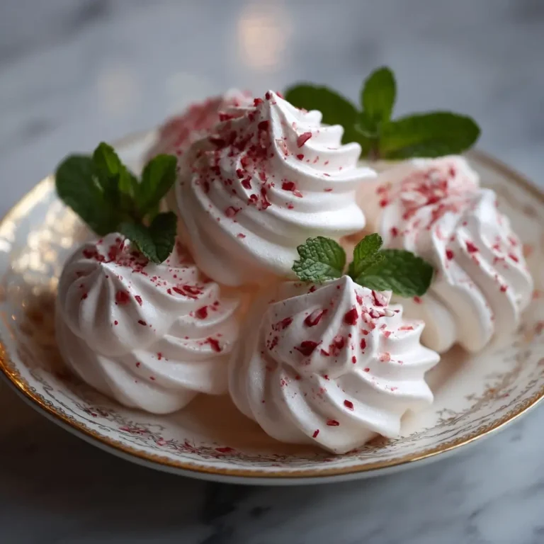 Peppermint Meringues