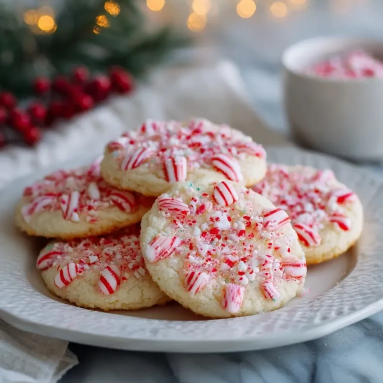 Peppermint Sugar Cookies