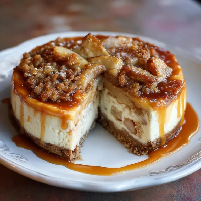 Salted Caramel Apple Pie Cheesecake