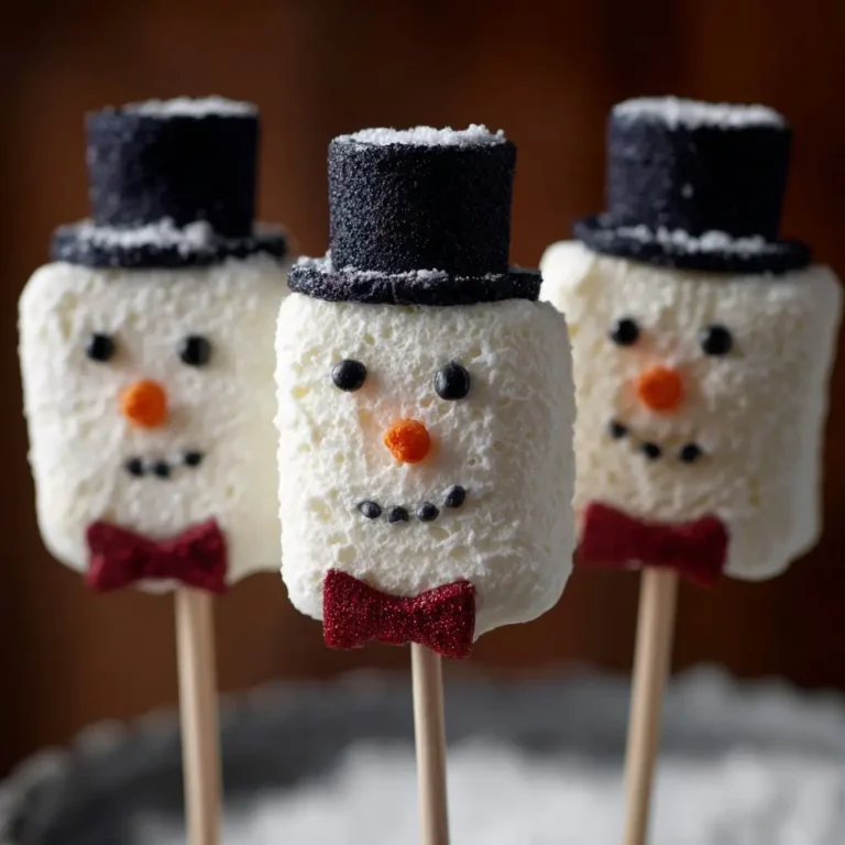 Snowman Marshmallow Pops