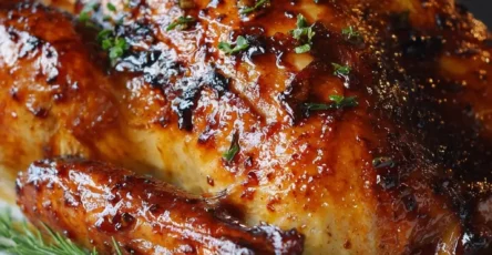 Soy Sauce + Honey Glazed Turkey