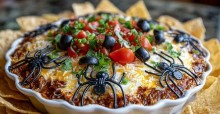 Spiderweb Taco Dip