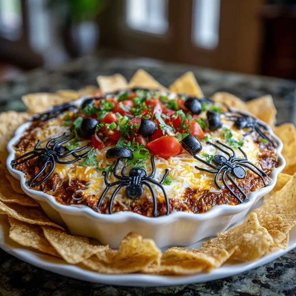 Spiderweb Taco Dip