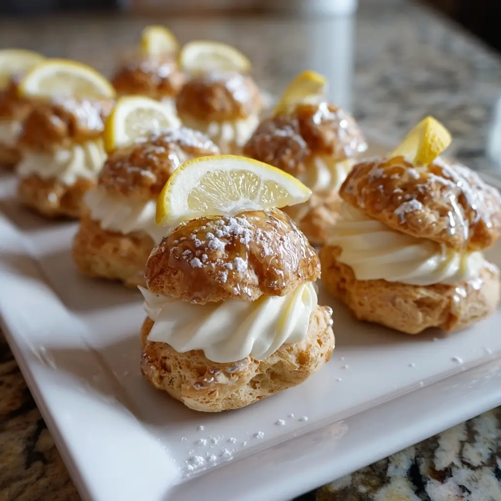 Springtime Lemon Cream Puffs