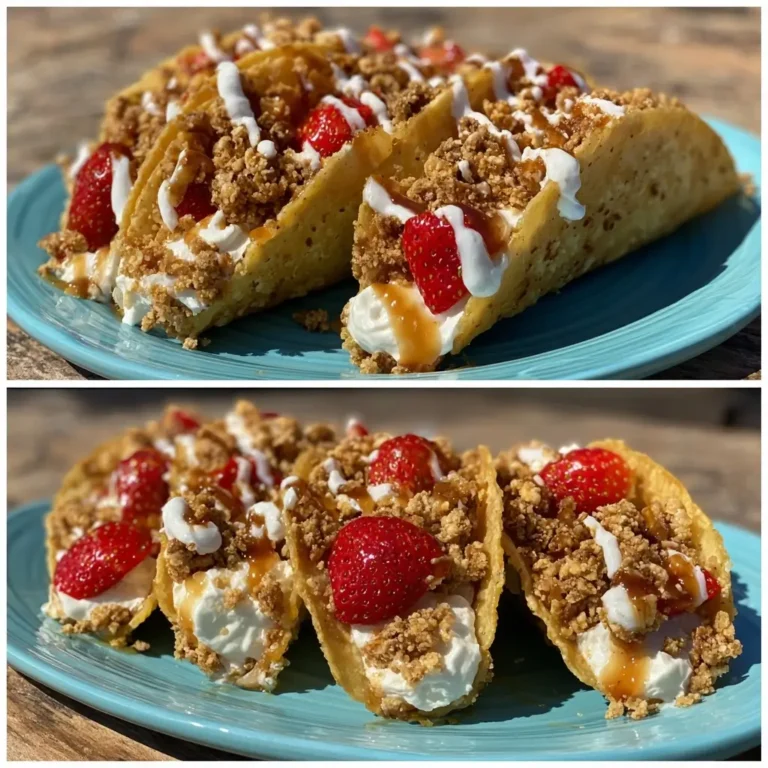 Strawberry Crunch Cheesecake Tacos