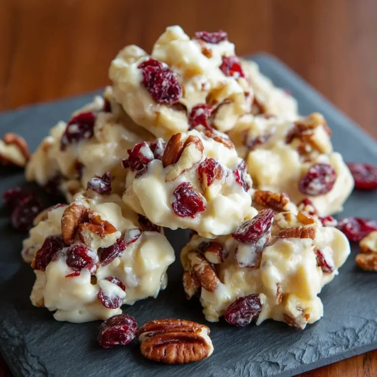 White Chocolate Cranberry Pecan Clusters