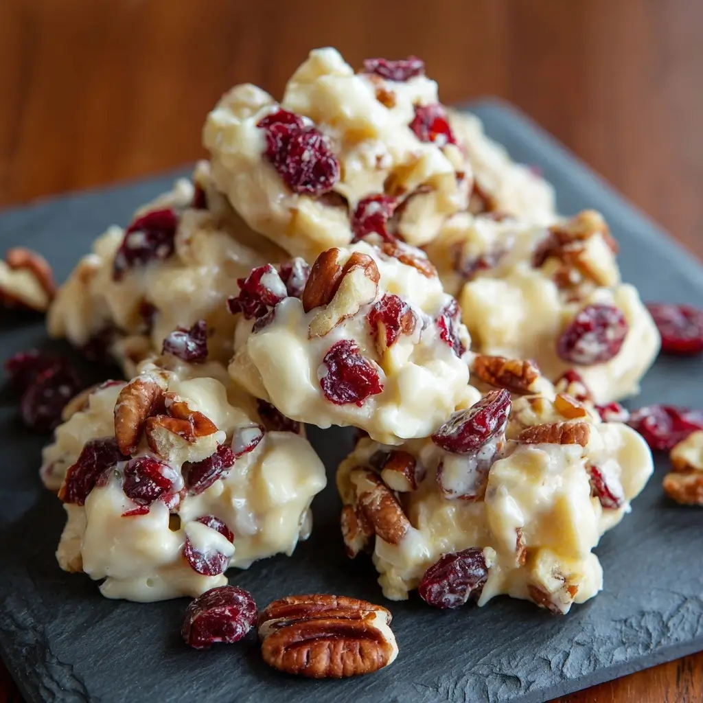 White Chocolate Cranberry Pecan Clusters