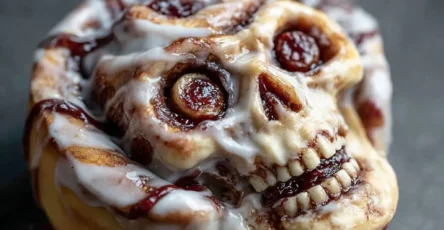 Zombie Guts Cinnamon Rolls