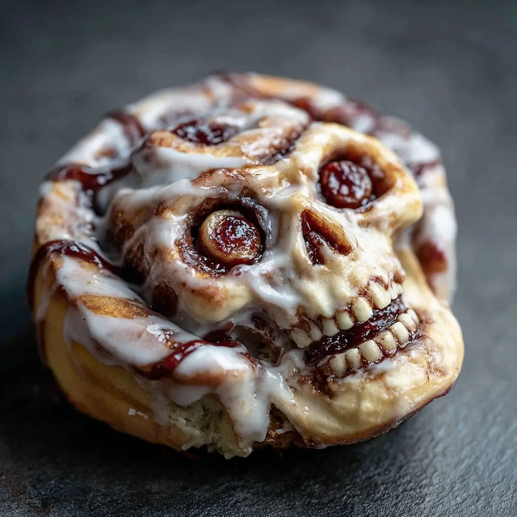 Zombie Guts Cinnamon Rolls