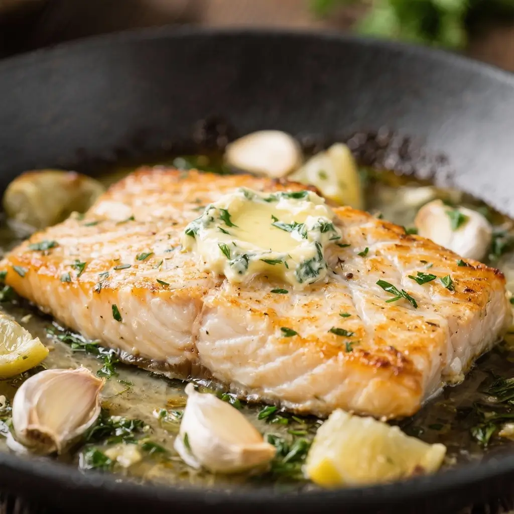 Baked Mahi-Mahi with Garlic-Herb Butter