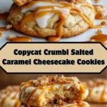 Copycat Crumbl Salted Caramel Cheesecake Cookies – Bakery-Style Cookie Recipe