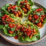 Korean Spicy Tofu Lettuce Wrap