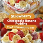 Strawberry Cheesecake Banana Pudding – A No-Bake Dream!