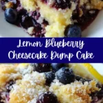 Lemon Blueberry Cheesecake Dump Cake