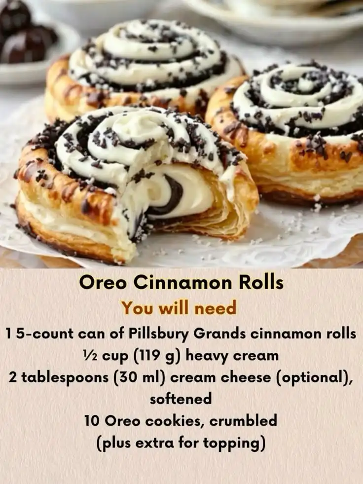 Oreo cinnamon roll-Phil’s bday treat!