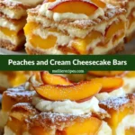Peaches and Cream Cheesecake Bars