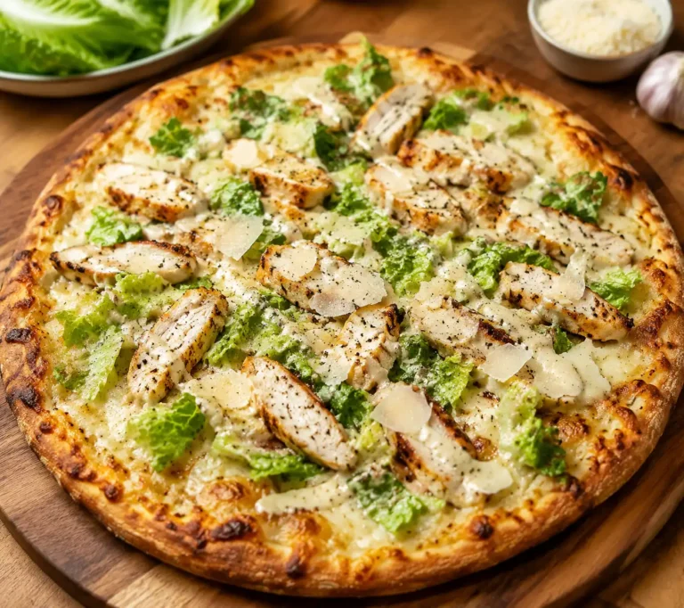 Chicken Caesar Salad Pizza