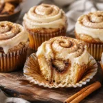 Delicious Cinnamon Roll Cupcakes with Creamy Frosting